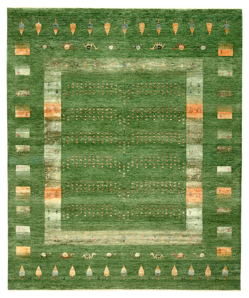 インド ロリバフト 絨毯 246x206cm - ウールラグ