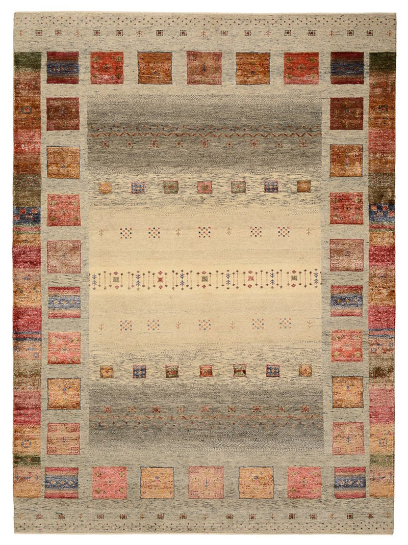 インド ロリバフト 絨毯 242x177cm - ウールラグ