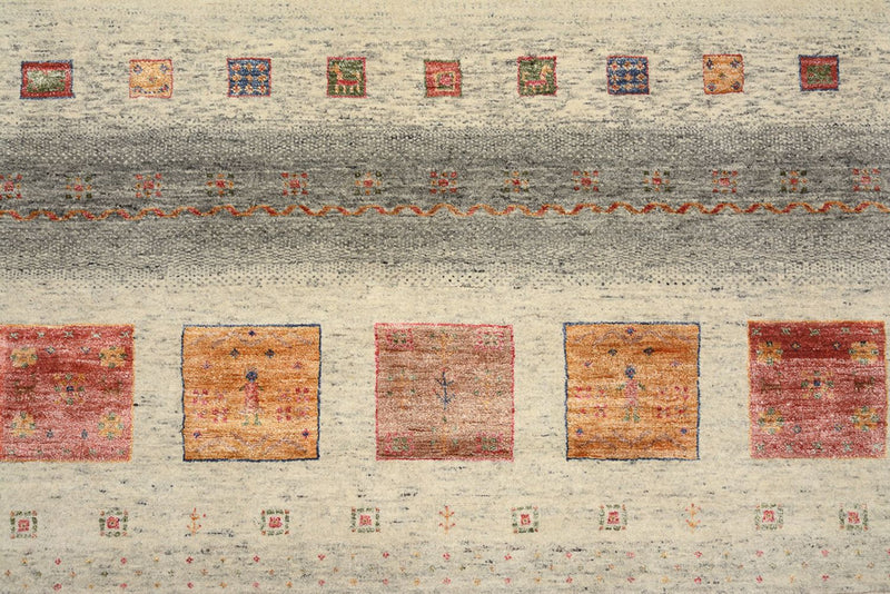 インド ロリバフト 絨毯 206x204cm - ウールラグ