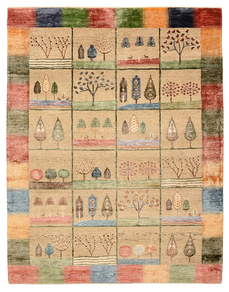 インド ロリバフト 絨毯 201x157cm - ウールラグ