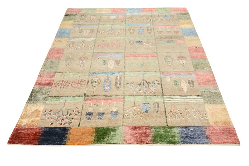 インド ロリバフト 絨毯 201x157cm - ウールラグ