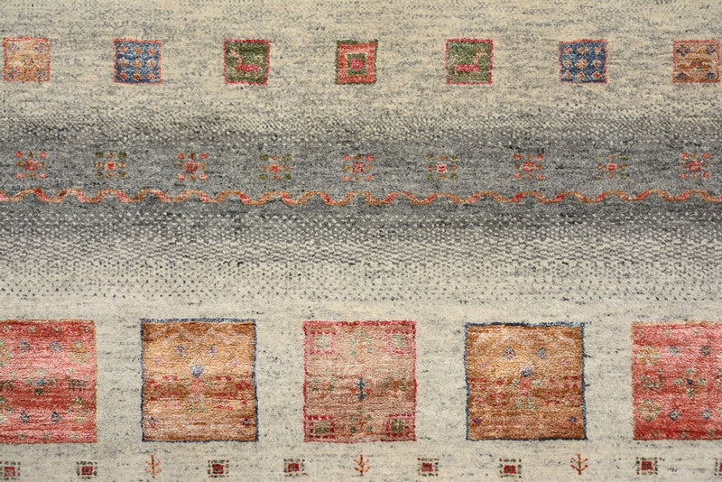 インド ロリバフト 絨毯 156x156cm - ウールラグ