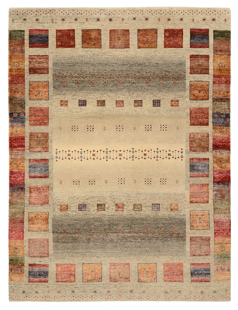 インド ロリバフト 絨毯 204x154cm - ウールラグ