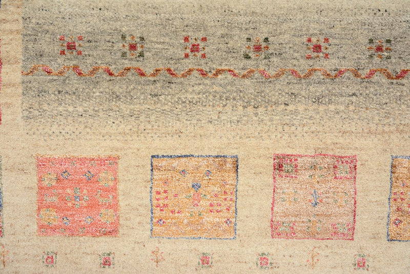 インド ロリバフト 絨毯 155x153cm - ウールラグ