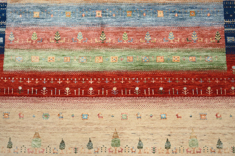 インド ロリバフト 絨毯 203x203cm - ウールラグ