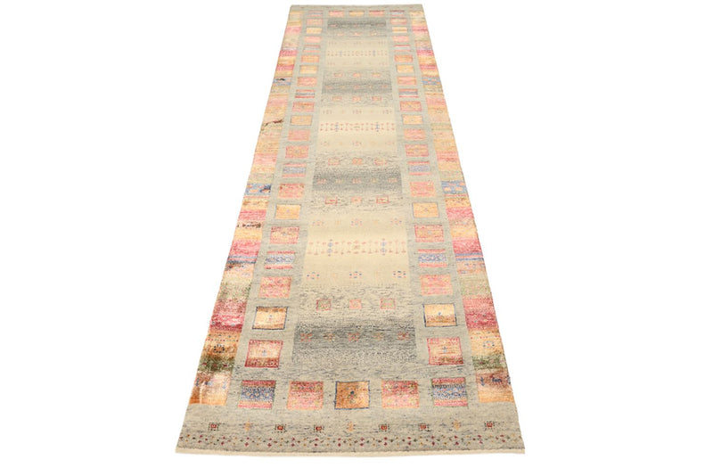 インド ロリバフト 絨毯 306x85cm - ウールラグ