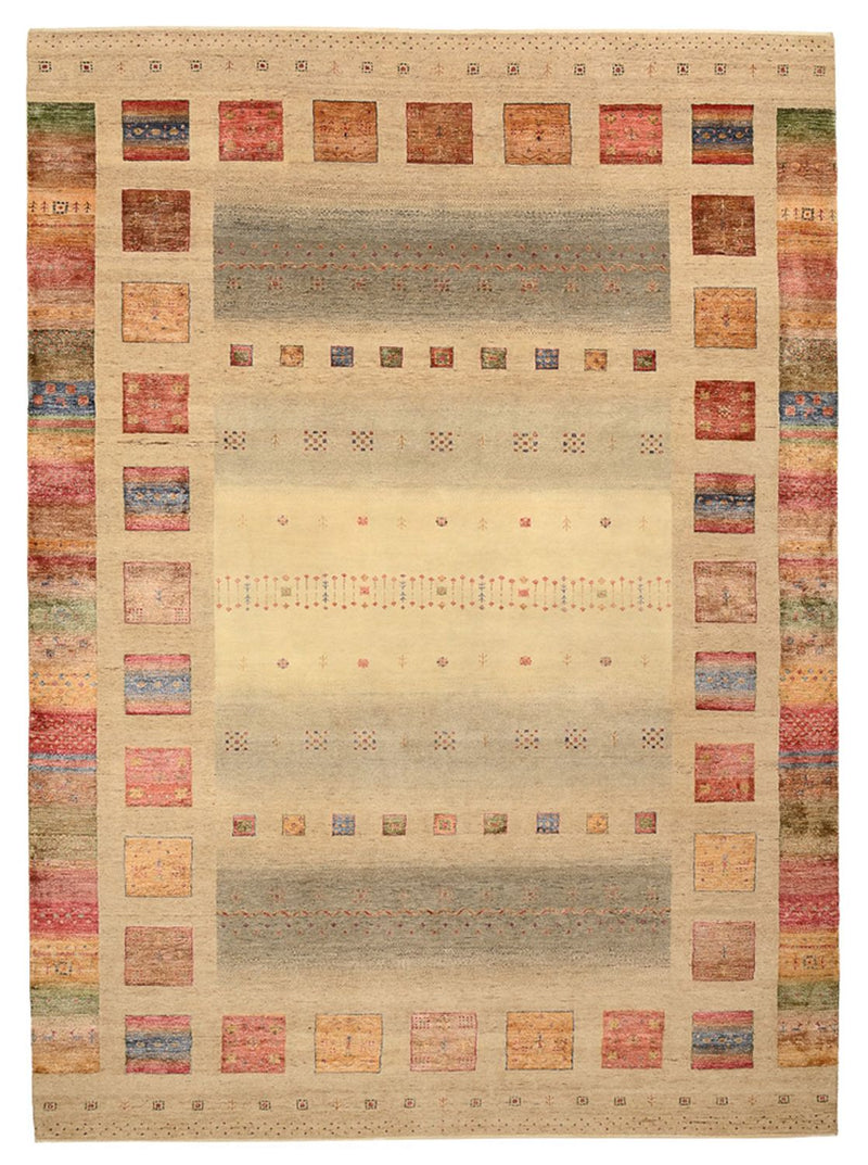 インド ロリバフト 絨毯 351x254cm - ウールラグ