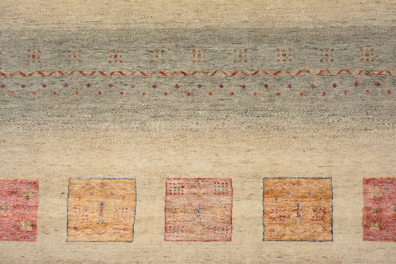 インド ロリバフト 絨毯 351x254cm - ウールラグ