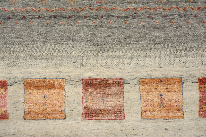 インド ロリバフト 絨毯 301x207cm - ウールラグ