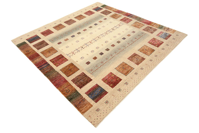 インド ロリバフト 絨毯 206x204cm - ウールラグ