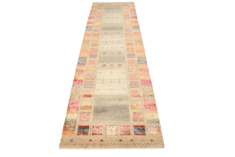 インド ロリバフト 絨毯 305x81cm - ウールラグ