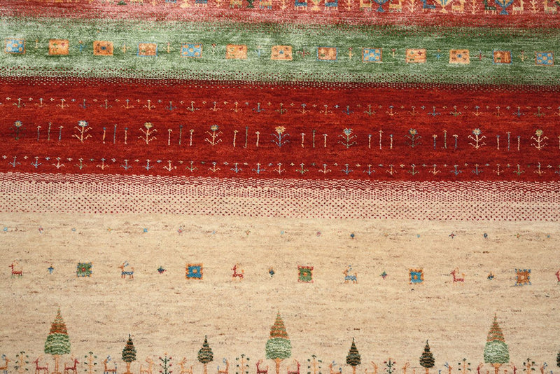 インド ロリバフト 絨毯 236x205cm - ウールラグ