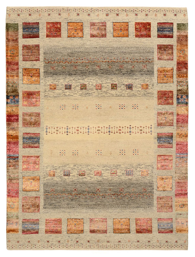 インド ロリバフト 絨毯 205x154cm - ウールラグ