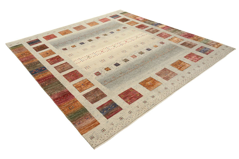 インド ロリバフト 絨毯 249x248cm - ウールラグ