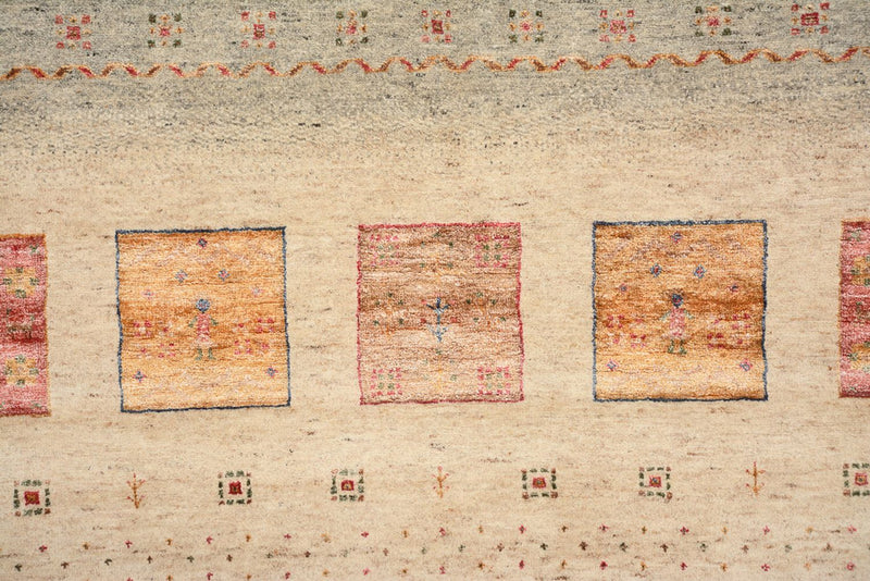 インド ロリバフト 絨毯 204x202cm - ウールラグ
