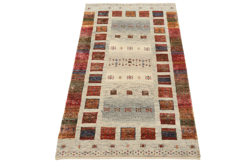 インド ロリバフト 絨毯 139x74cm - ウールラグ
