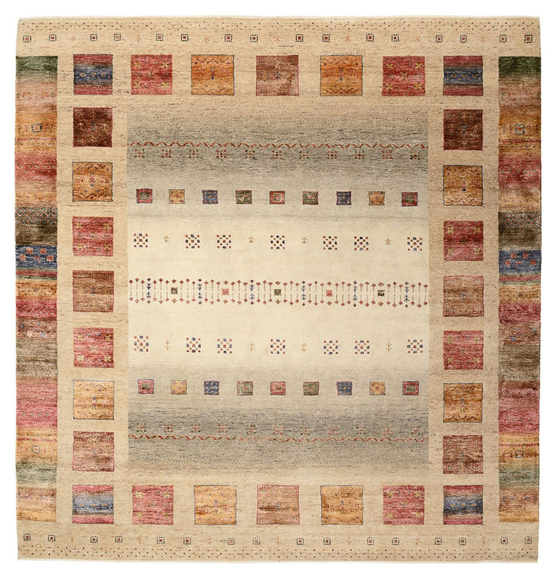 インド ロリバフト 絨毯 253x249cm - ウールラグ