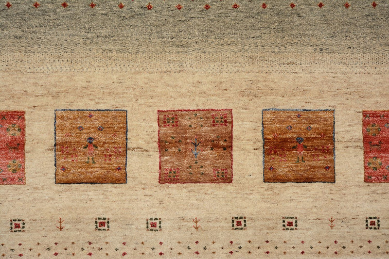 インド ロリバフト 絨毯 302x206cm - ウールラグ