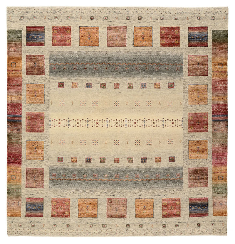 インド ロリバフト 絨毯 201x196cm - ウールラグ
