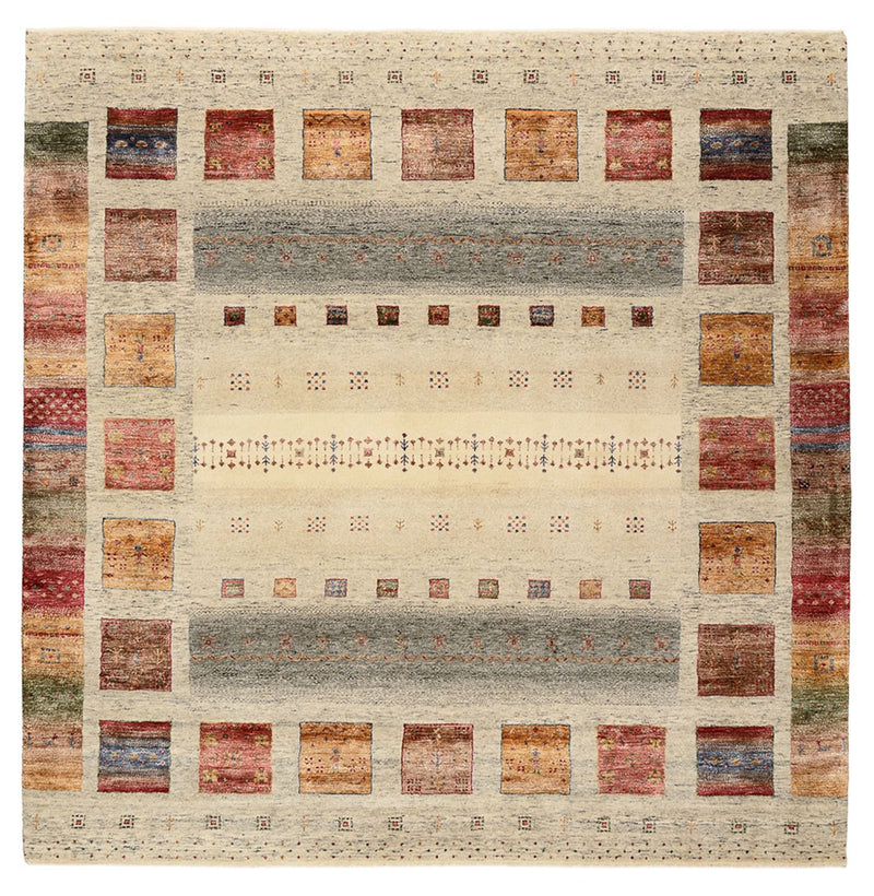 インド ロリバフト 絨毯 206x205cm - ウールラグ