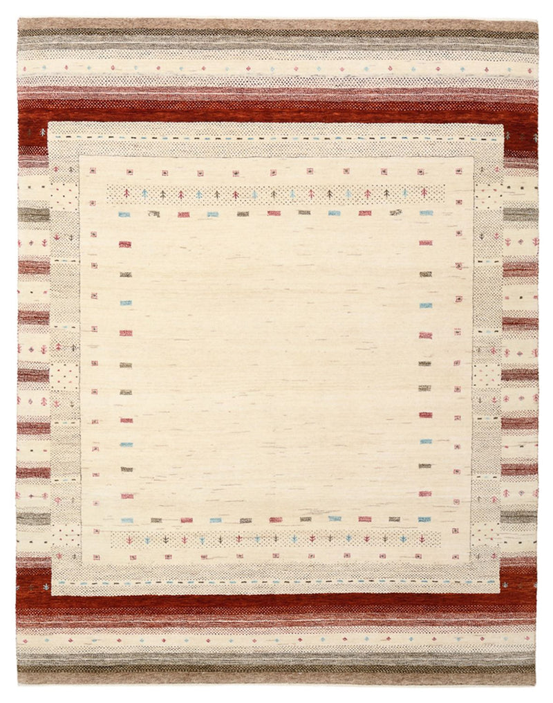 インド ロリバフト 絨毯 194x154cm - ウールラグ