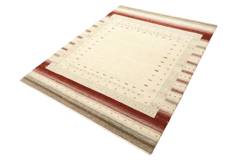 インド ロリバフト 絨毯 194x154cm - ウールラグ