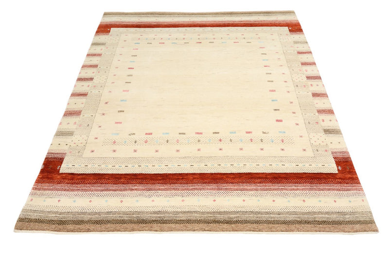 インド ロリバフト 絨毯 194x154cm - ウールラグ