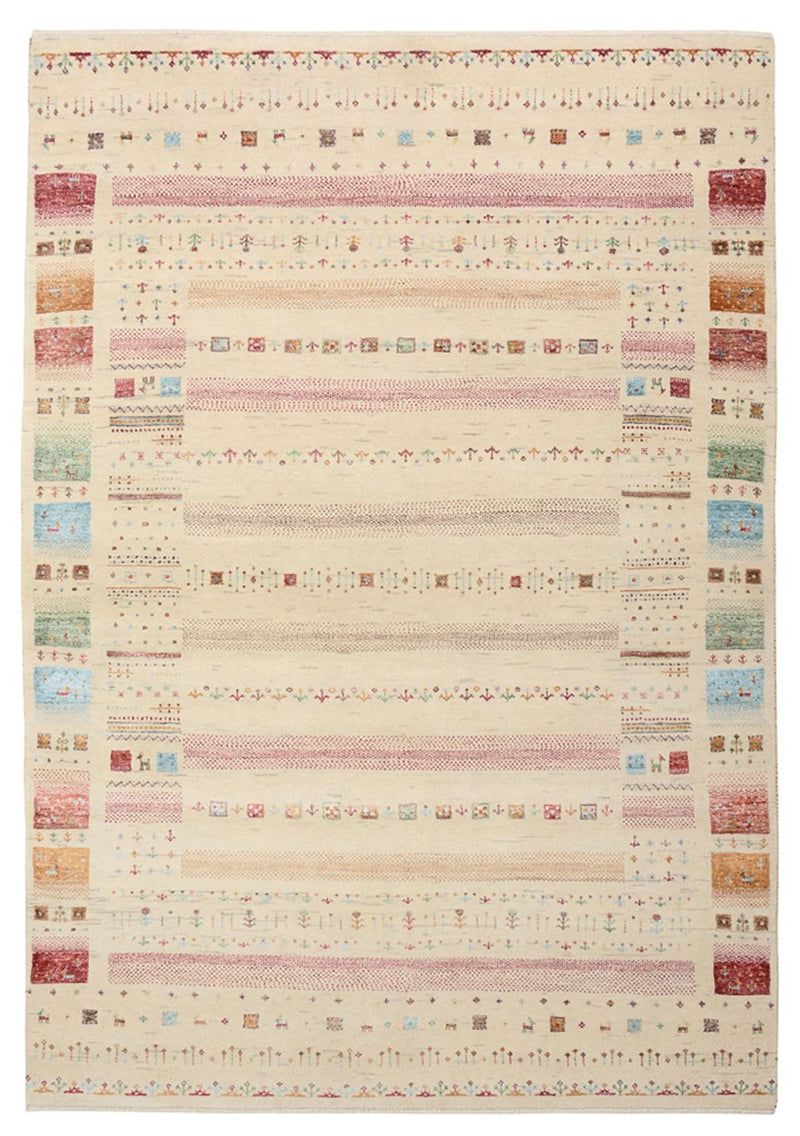 インド ロリバフト 絨毯 206x149cm - ウールラグ