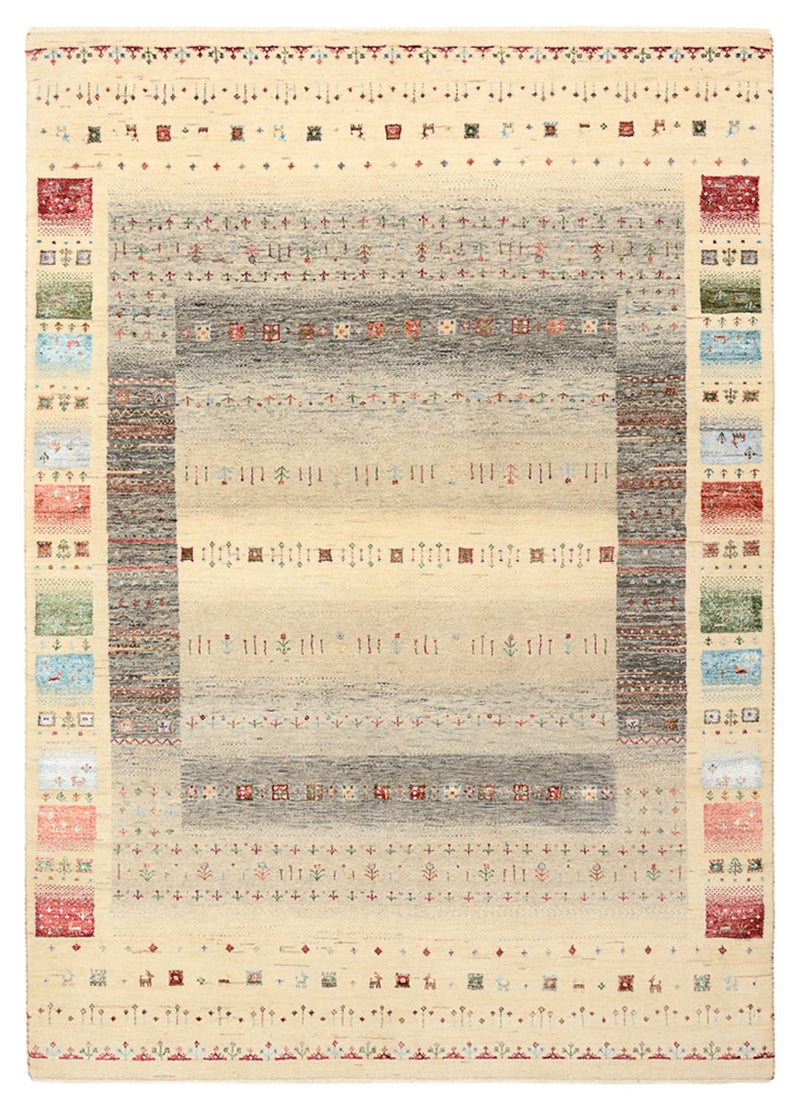 インド ロリバフト 絨毯 204x146cm - ウールラグ