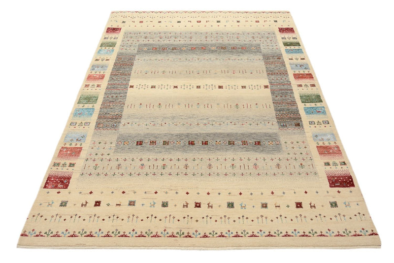 インド ロリバフト 絨毯 204x146cm - ウールラグ
