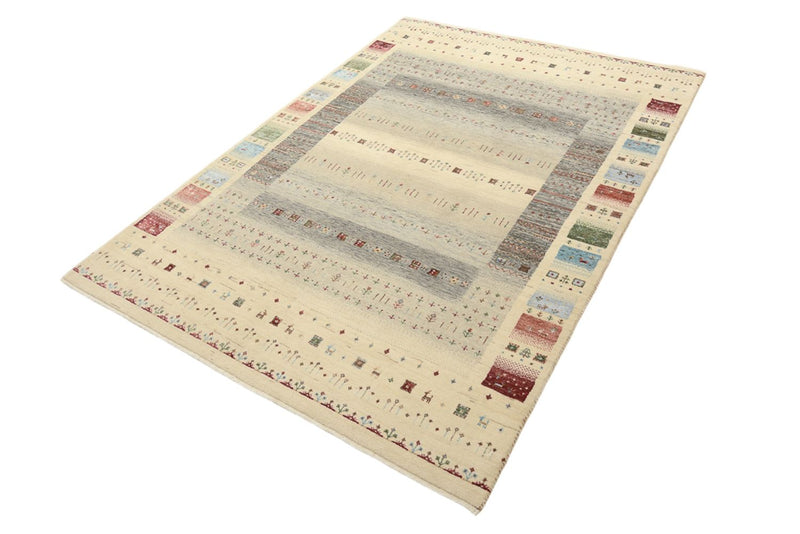 インド ロリバフト 絨毯 204x146cm - ウールラグ