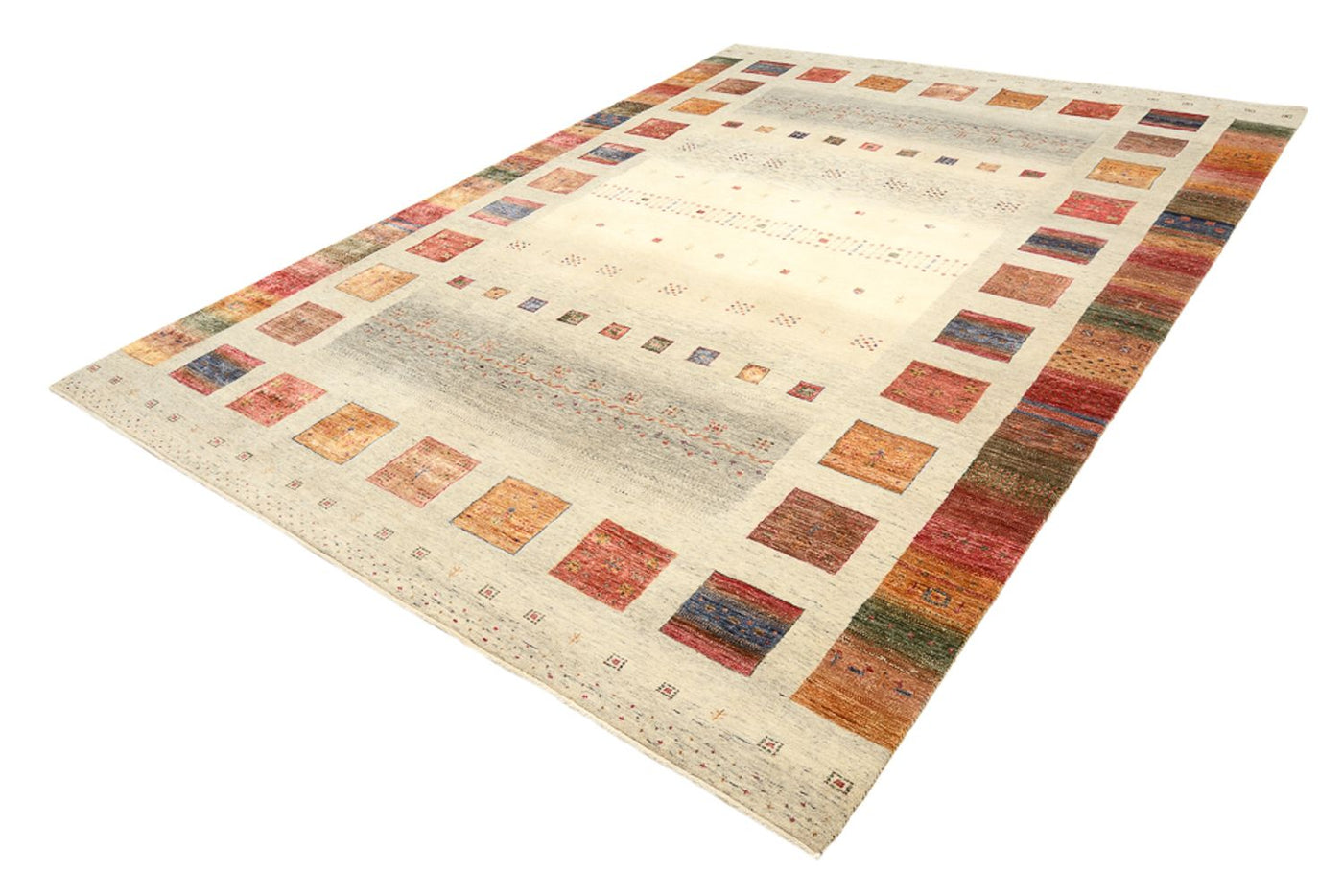 インド ロリバフト 絨毯 348x250cm - ウールラグ