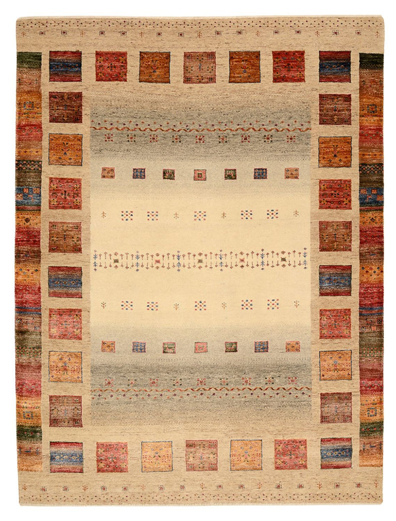 インド ロリバフト 絨毯 204x156cm - ウールラグ