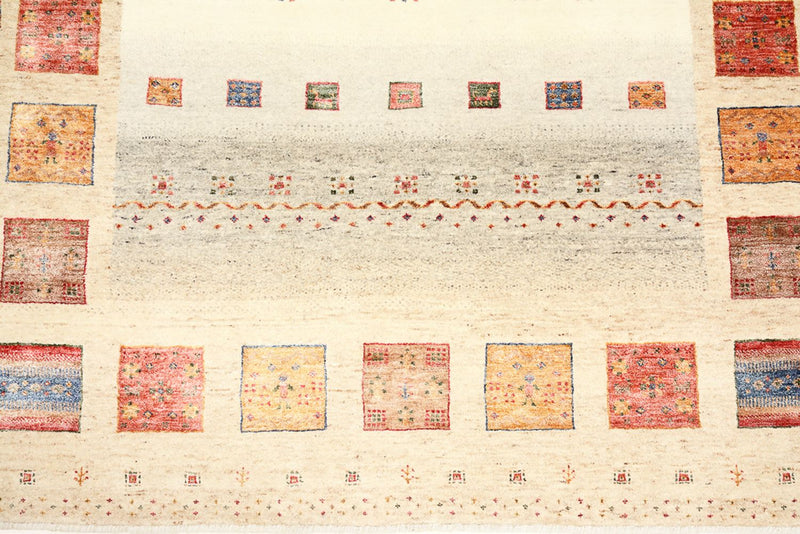 インド ロリバフト 絨毯 204x156cm - ウールラグ