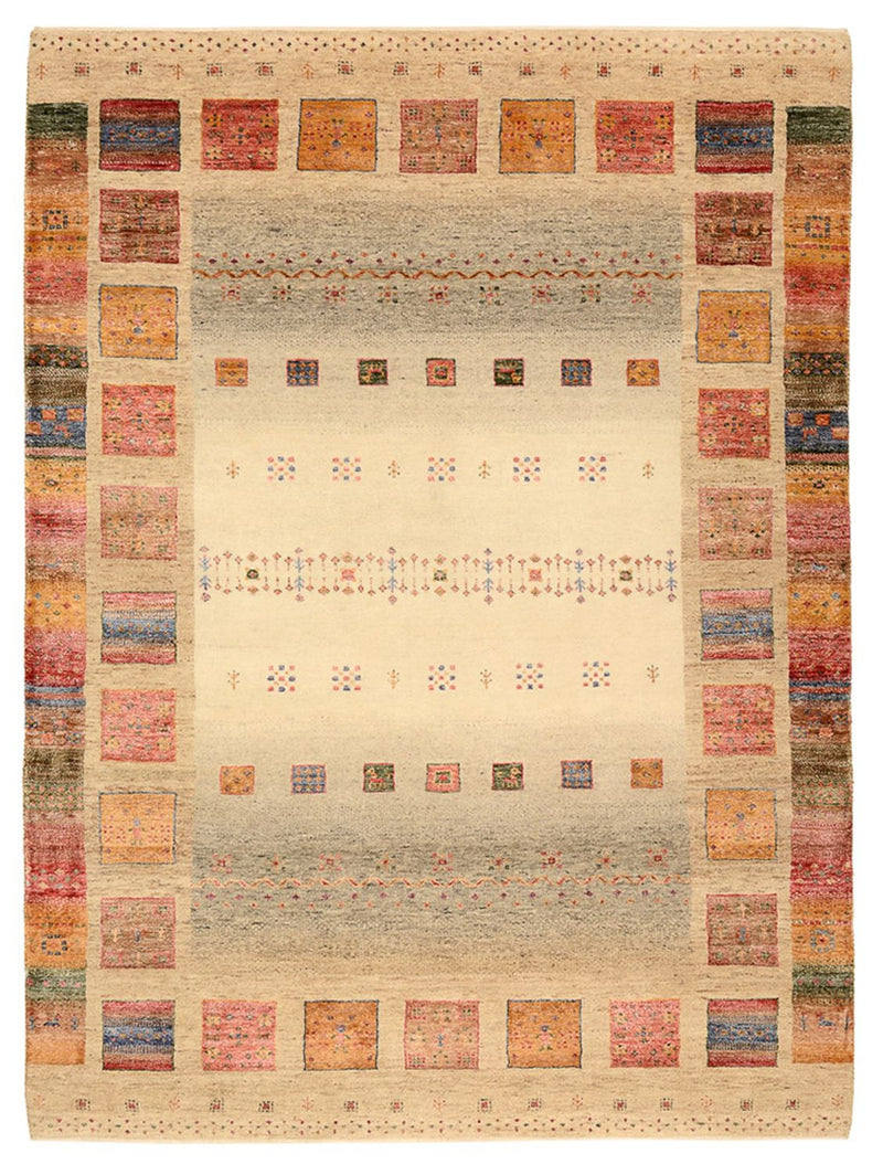 インド ロリバフト 絨毯 205x153cm - ウールラグ