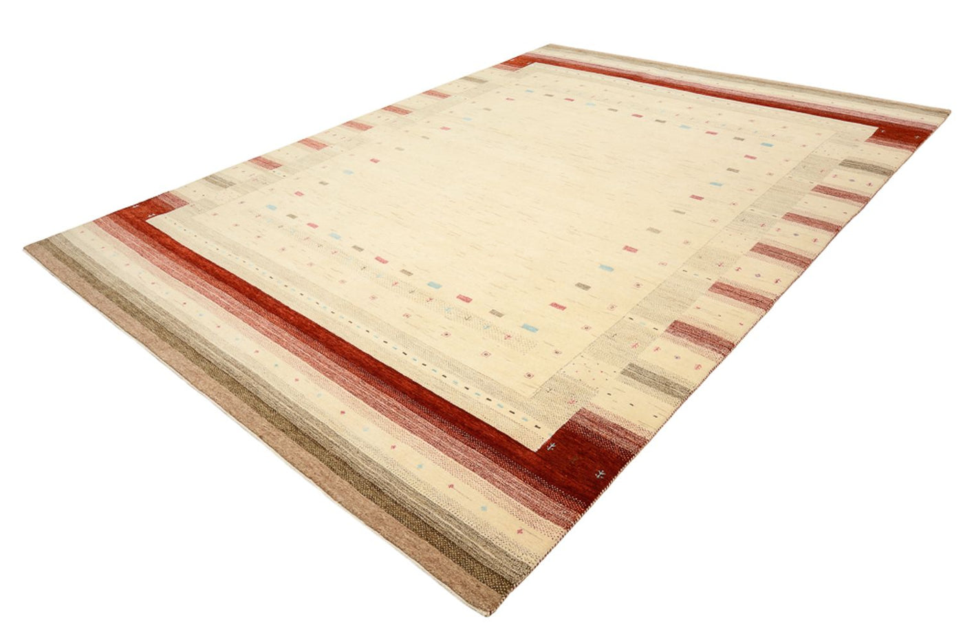 インド ロリバフト 絨毯 349x251cm - ウールラグ