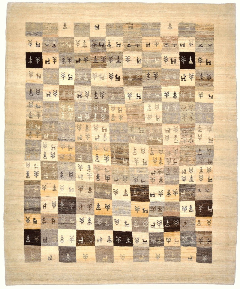 ロリバフト 絨毯 191x154cm - ペルシャウールラグ