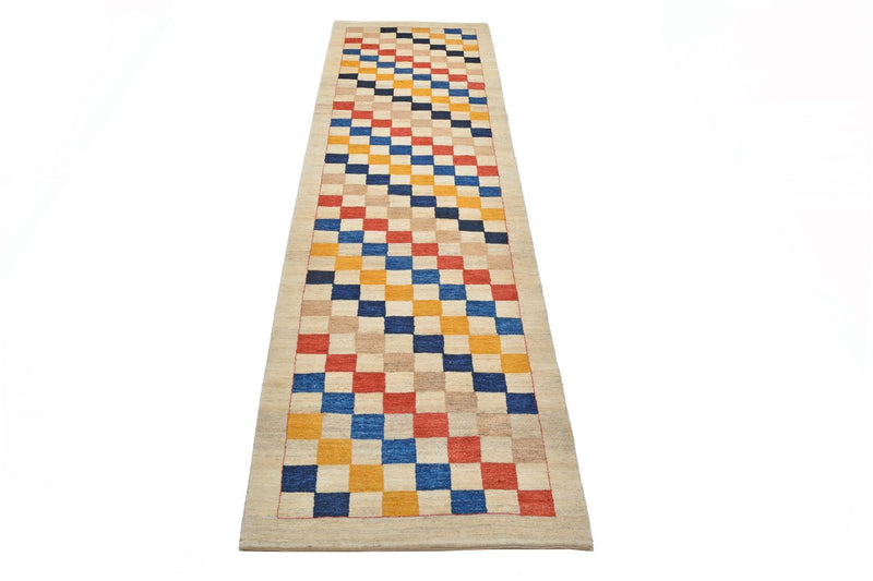 ロリバフト 絨毯 381x93cm - ペルシャウールラグ