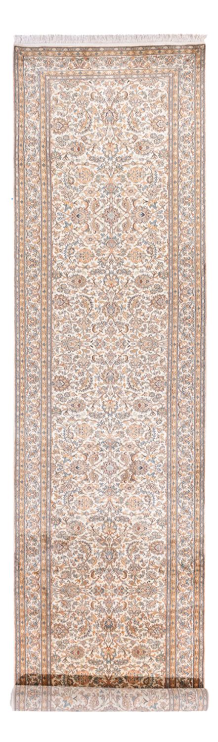 カシミールシルク 絨毯 447x98cm - オリエンタル絨毯
