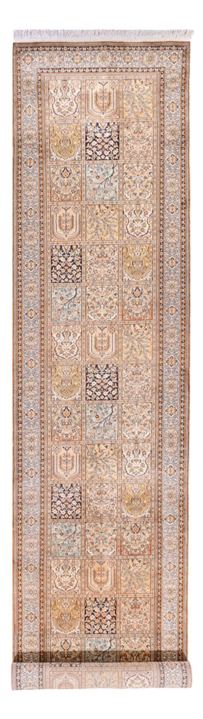 カシミールシルク 絨毯 97x452cm - オリエンタル絨毯