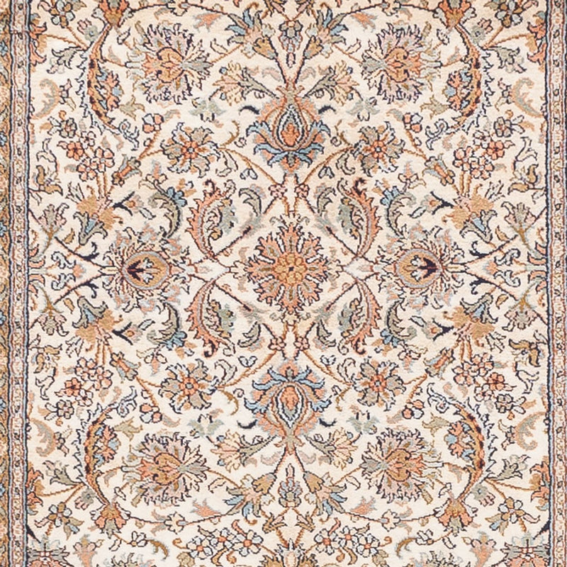 カシミールシルク 絨毯 444x94cm - オリエンタル絨毯