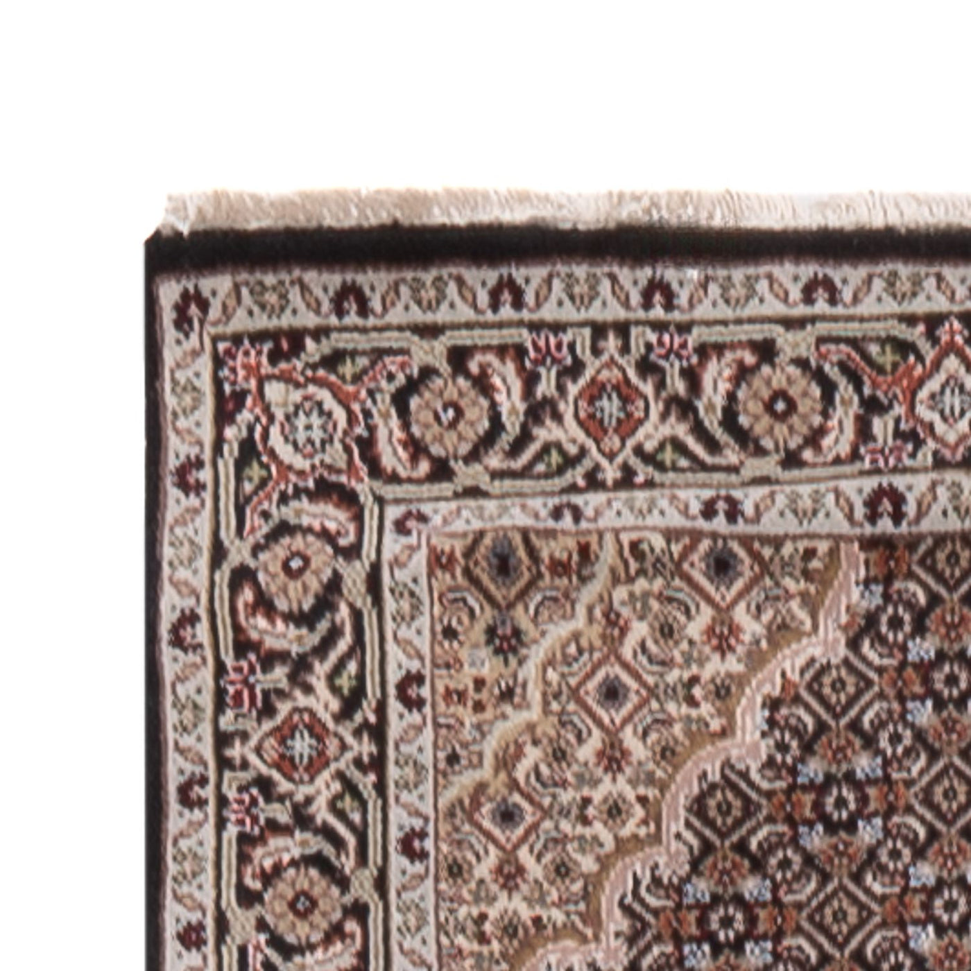 インド タブリーズ 絨毯 406x82cm - オリエンタル絨毯