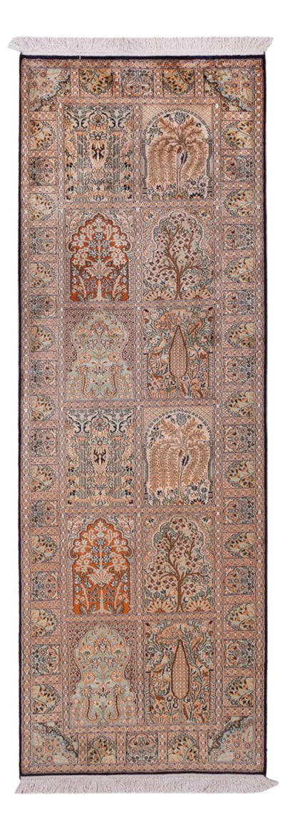 カシミールシルク 絨毯 79x237cm - オリエンタル絨毯