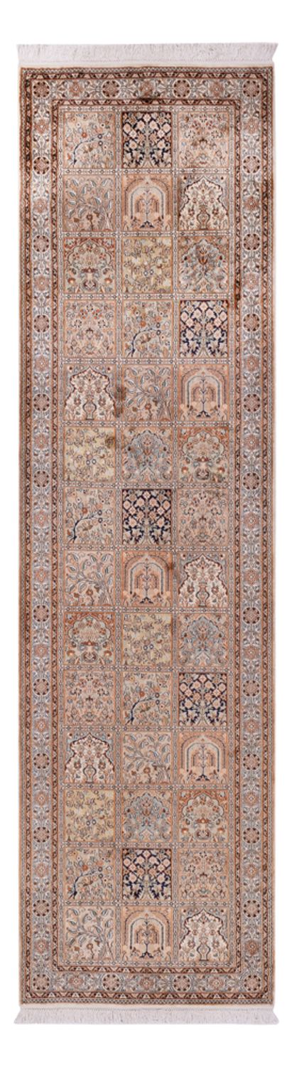 カシミールシルク 絨毯 307x81cm - オリエンタル絨毯