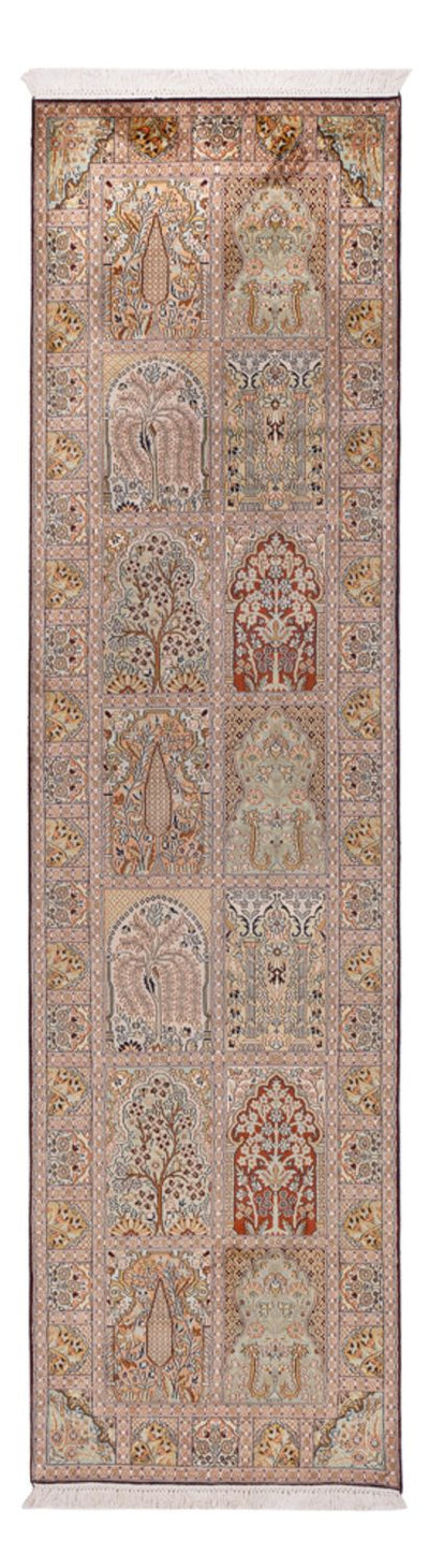 カシミールシルク 絨毯 78x296cm - オリエンタル絨毯