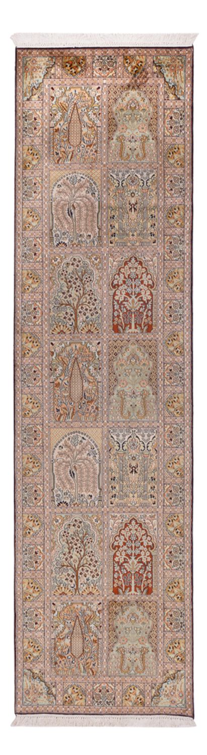 カシミールシルク 絨毯 296x78cm - オリエンタル絨毯
