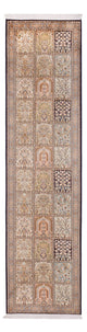 カシミールシルク 絨毯 304x77cm - オリエンタル絨毯
