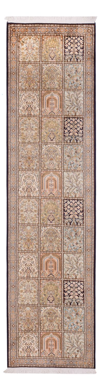 カシミールシルク 絨毯 304x77cm - オリエンタル絨毯