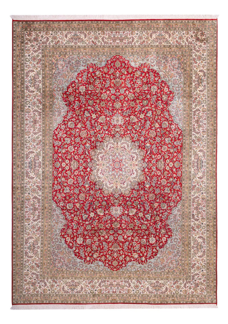 カシミールシルク 絨毯 303x220cm - オリエンタル絨毯
