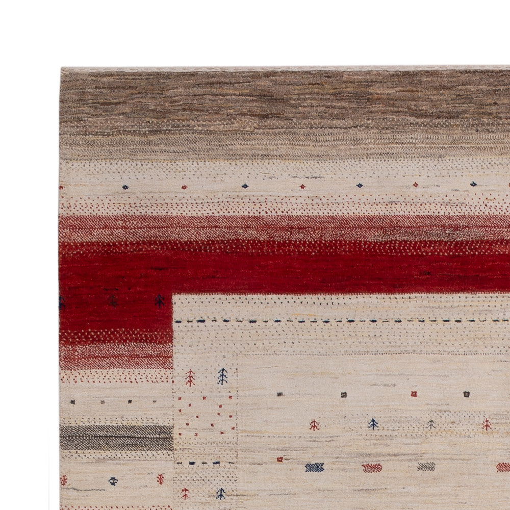 インド ロリバフト 絨毯 242x176cm - ウールラグ